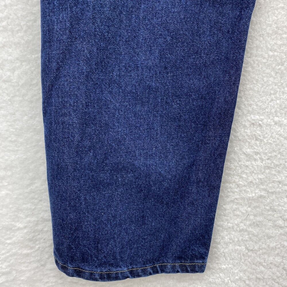 Wrangler Jeans Men 48x30 Blue Five Star Regular Fit Denim Sits at Waist Med Wash - Picture 11 of 16
